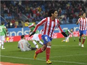 Bóng đá anh, ngoại hạng anh, lịch thi đấu euro 2012, Atletico thắng trận thứ 10: Sống bằng hơi thở Falcao